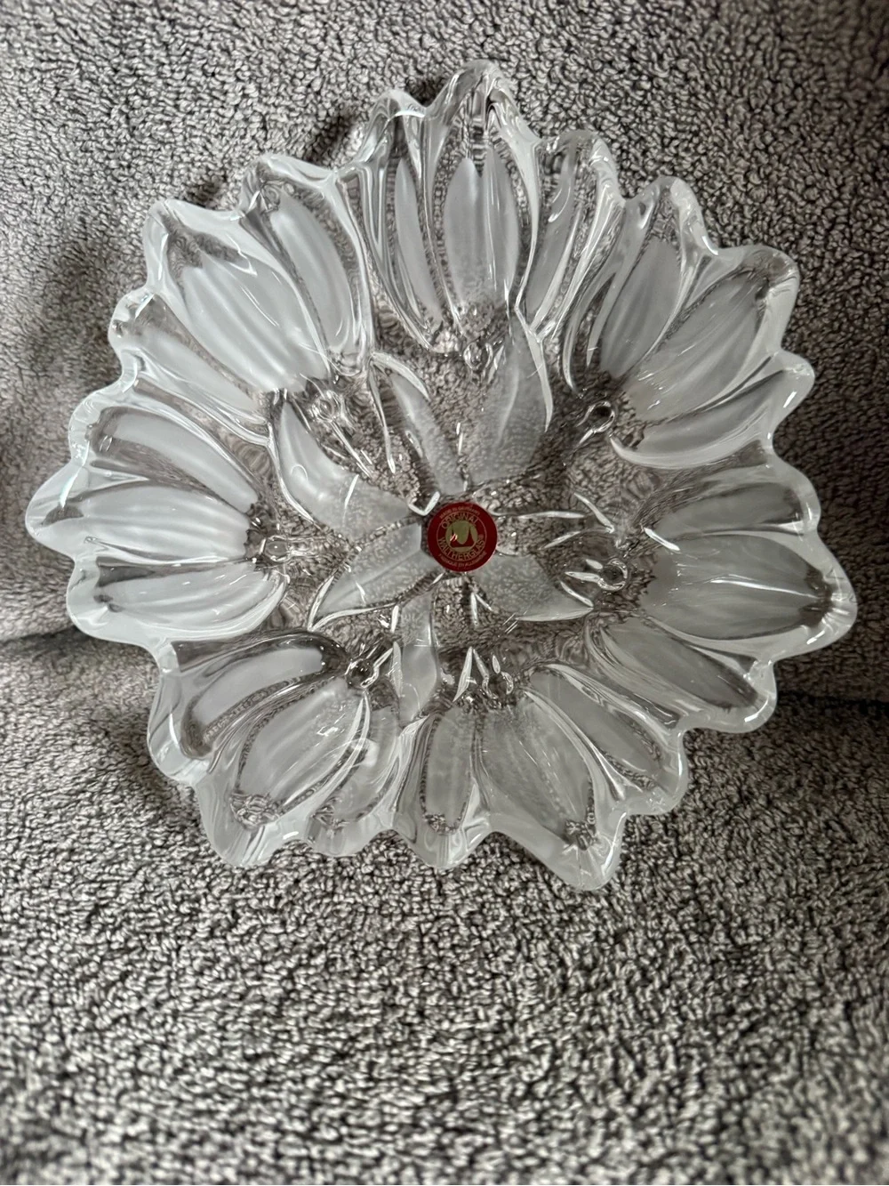 Crystal Clear Decorative Glass Bowl - Clear